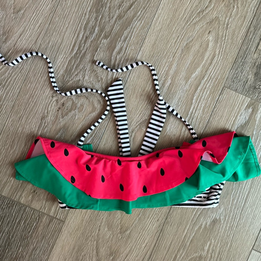OP watermelon print bathing suit top